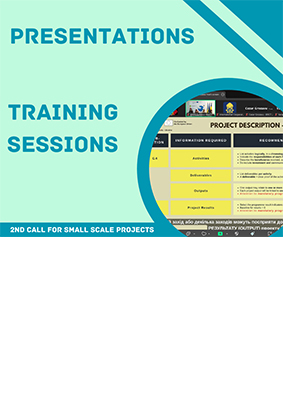 Presentations for training sessions – 2nd Call for Small- Scale Projects